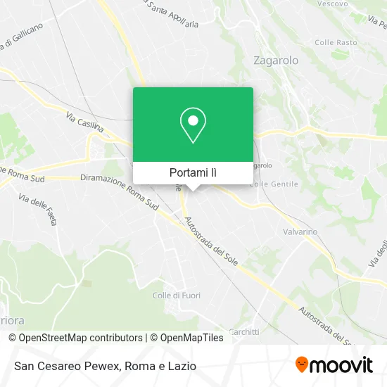 Mappa San Cesareo Pewex