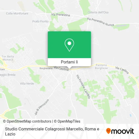 Mappa Studio Commerciale Colagrossi Marcello