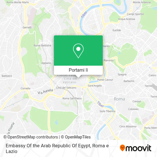 Mappa Embassy Of the Arab Republic Of Egypt