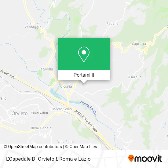 Mappa L'Ospedale Di Orvieto!!