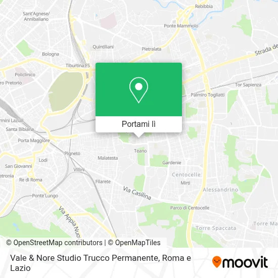 Mappa Vale & Nore Studio Trucco Permanente
