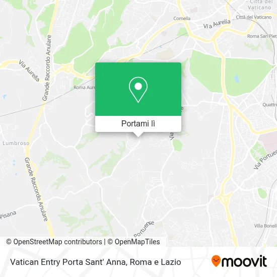 Mappa Vatican Entry Porta Sant' Anna