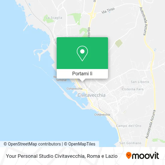 Mappa Your Personal Studio Civitavecchia