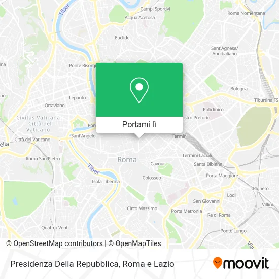 Mappa Presidenza Della Repubblica