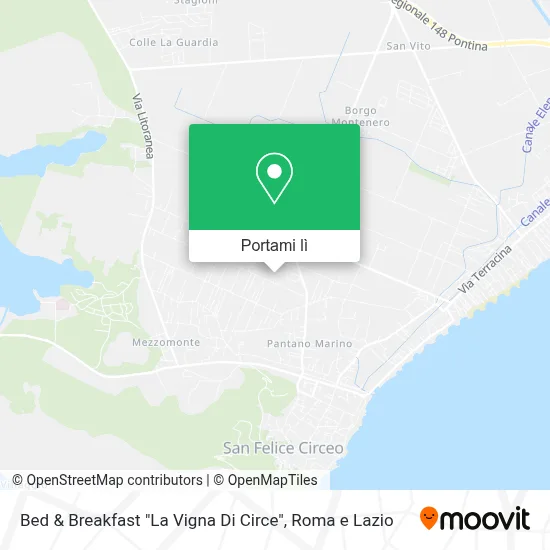 Mappa Bed & Breakfast "La Vigna Di Circe"