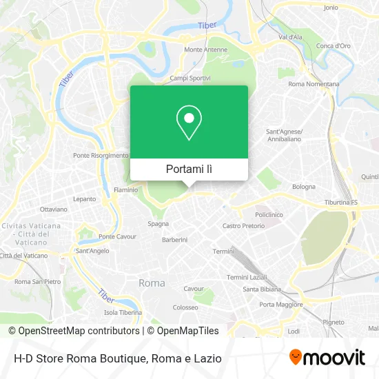 Mappa H-D Store Roma Boutique