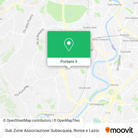 Mappa Sub Zone Associazione Subacquea