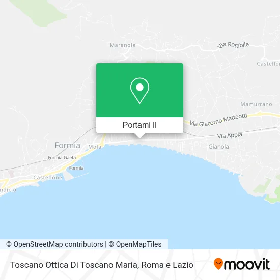 Mappa Toscano Ottica Di Toscano Maria
