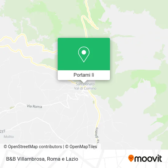 Mappa B&B Villambrosa