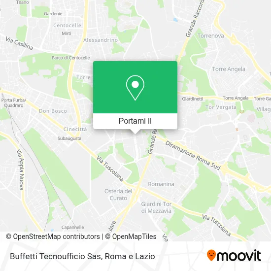 Mappa Buffetti Tecnoufficio Sas