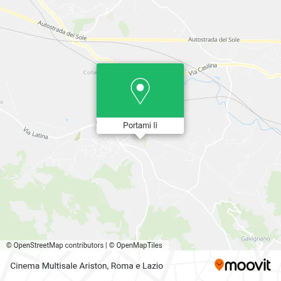 Mappa Cinema Multisale Ariston