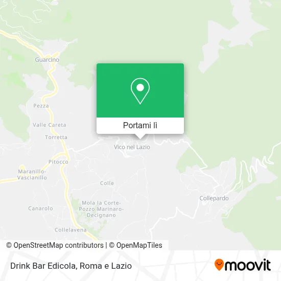 Mappa Drink Bar Edicola