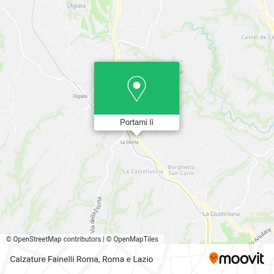 Mappa Calzature Fainelli Roma