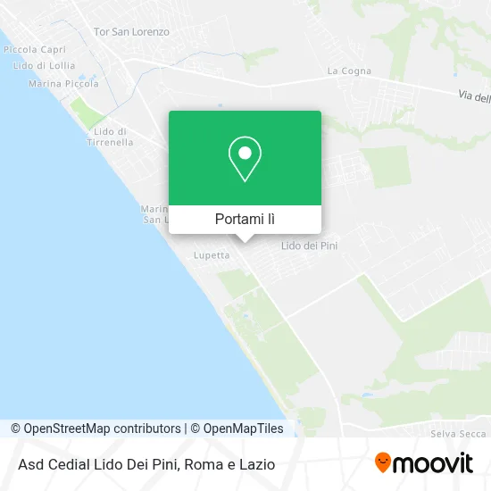 Mappa Asd Cedial Lido Dei Pini