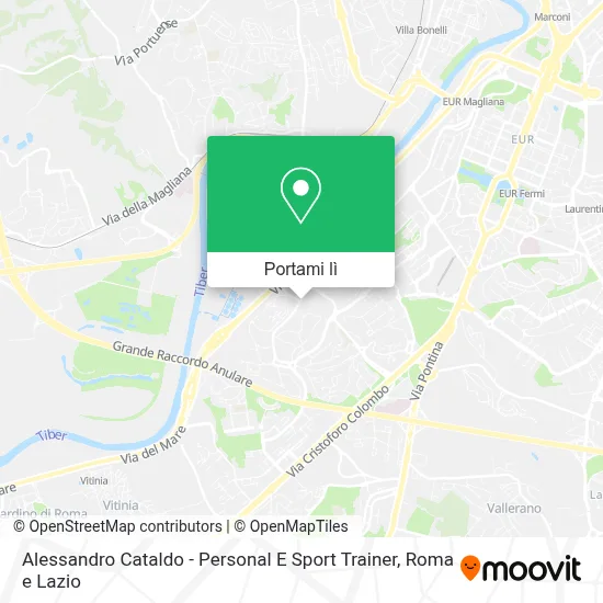 Mappa Alessandro Cataldo - Personal E Sport Trainer