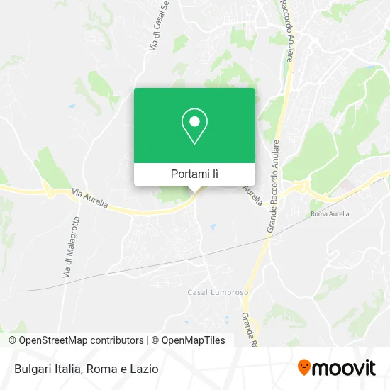 Mappa Bulgari Italia