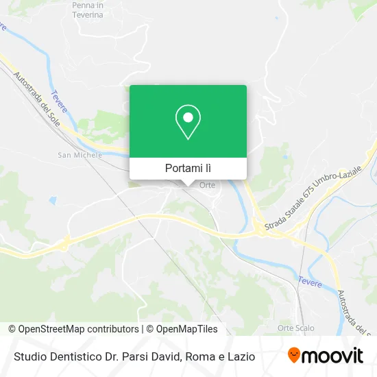 Mappa Studio Dentistico Dr. Parsi David