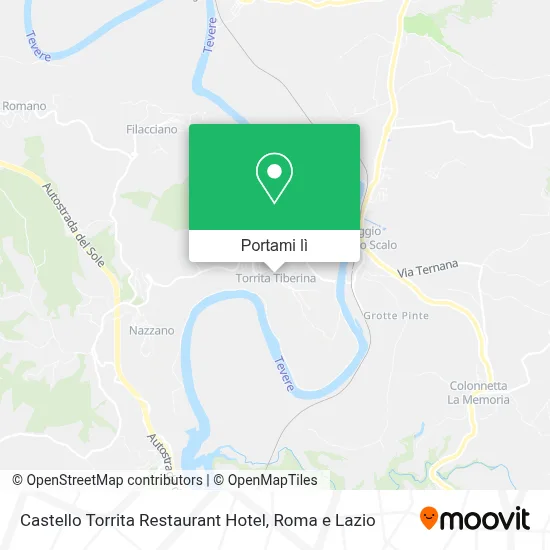 Mappa Castello Torrita Restaurant Hotel