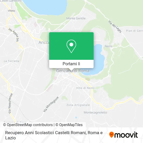 Mappa Recupero Anni Scolastici Castelli Romani