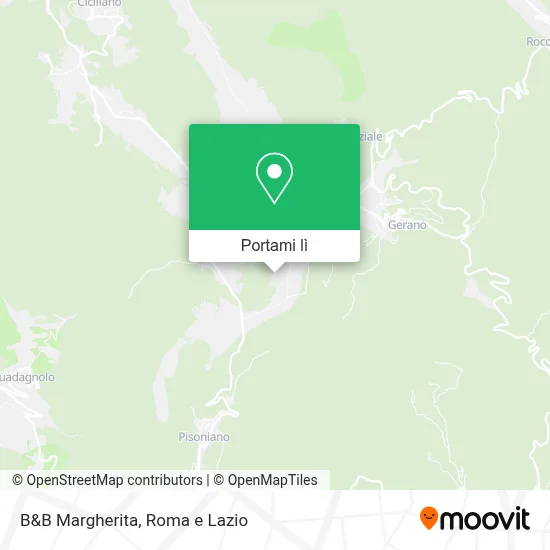 Mappa B&B Margherita