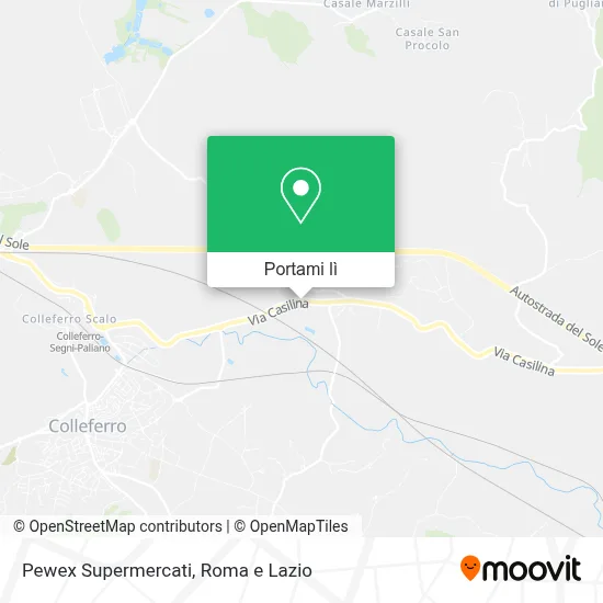 Mappa Pewex Supermercati
