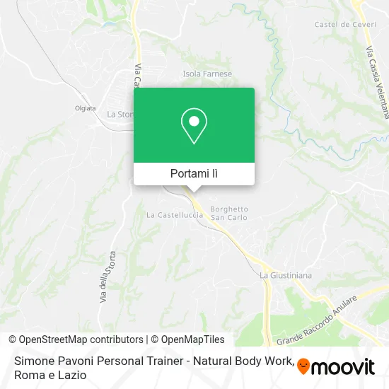Mappa Simone Pavoni Personal Trainer - Natural Body Work