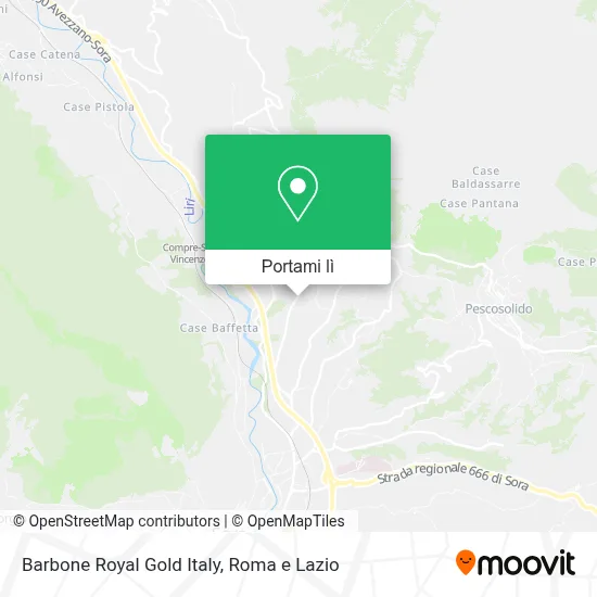 Mappa Barbone Royal Gold Italy