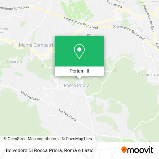 Mappa Belvedere Di Rocca Priora