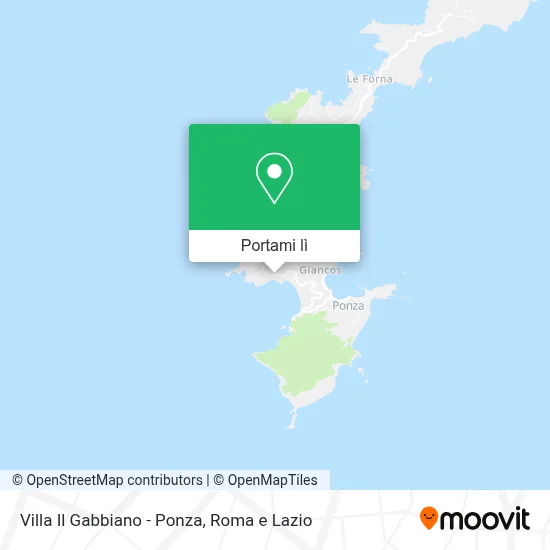 Mappa Villa Il Gabbiano - Ponza