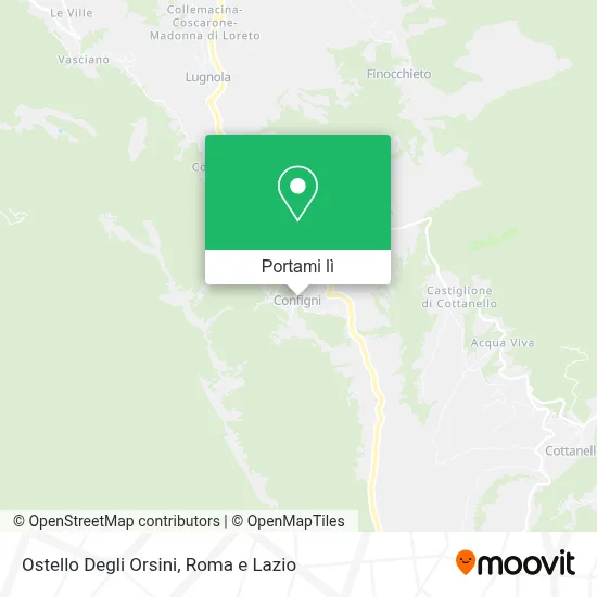 Mappa Ostello Degli Orsini