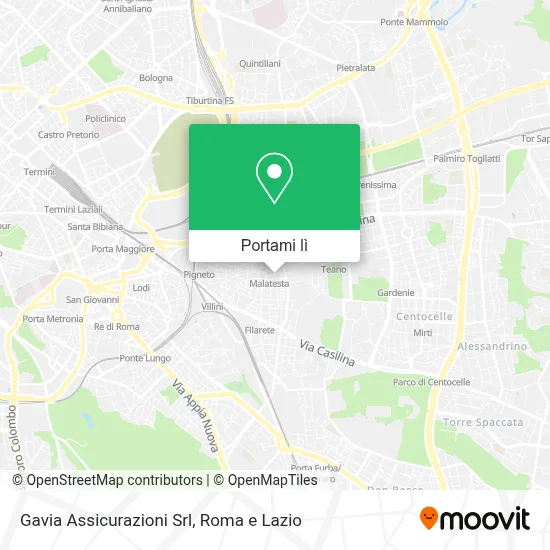 Mappa Gavia Assicurazioni Srl