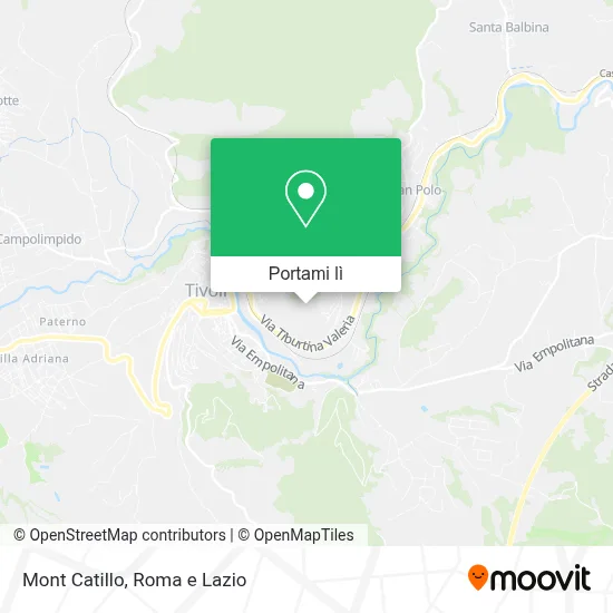 Mappa Mont Catillo