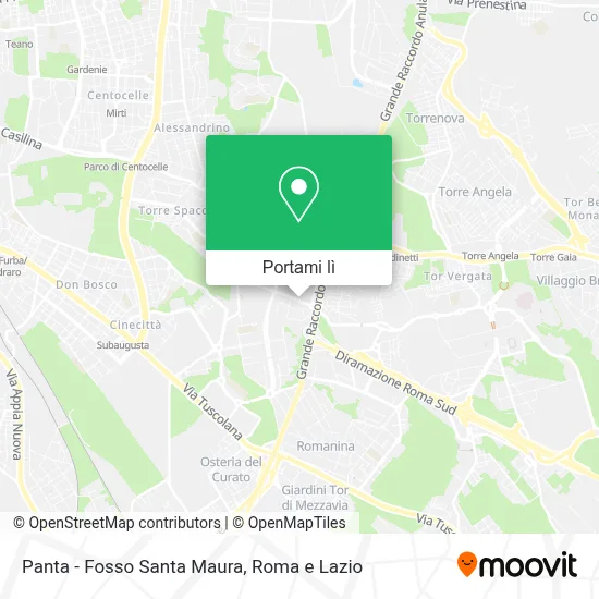 Mappa Panta - Fosso Santa Maura