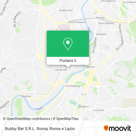 Mappa Bubby Bar S.R.L. Roma