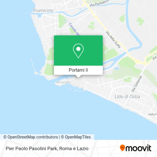 Mappa Pier Paolo Pasolini Park