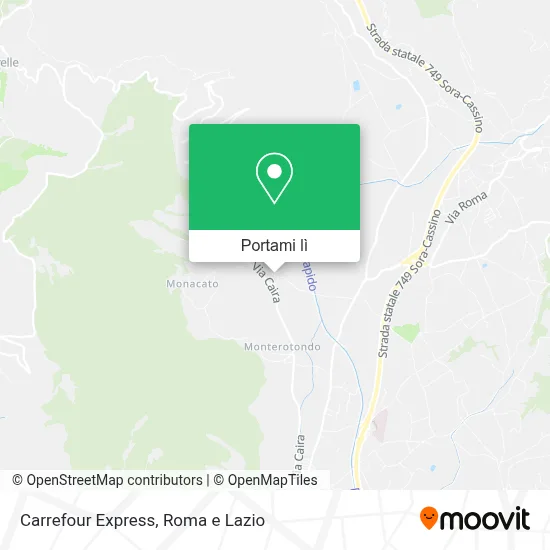 Mappa Carrefour Express