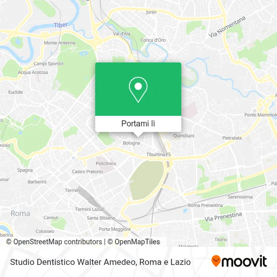Mappa Studio Dentistico Walter Amedeo
