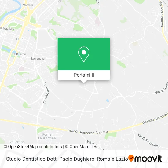 Mappa Studio Dentistico Dott. Paolo Dughiero