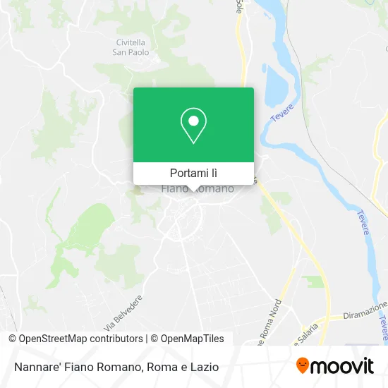 Mappa Nannare' Fiano Romano