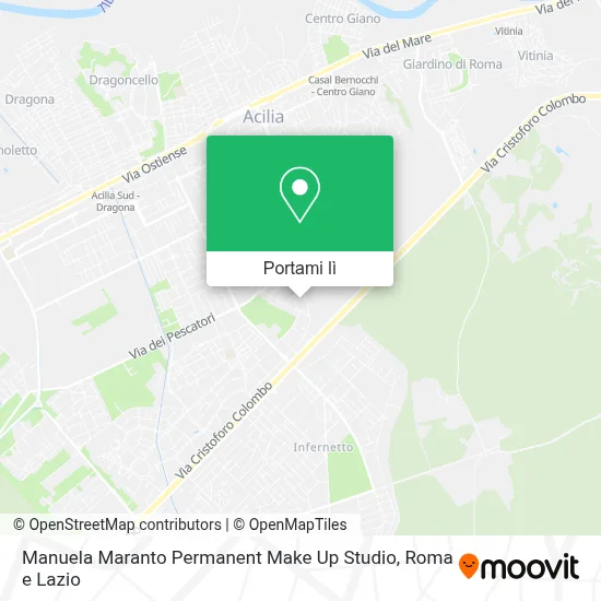 Mappa Manuela Maranto Permanent Make Up Studio