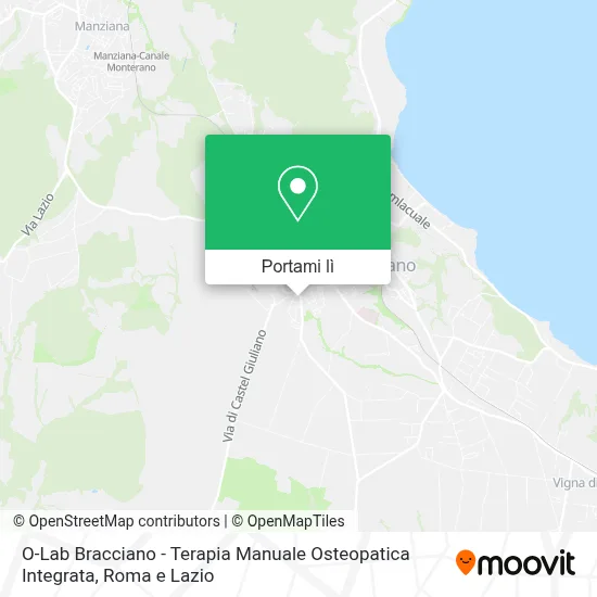 Mappa O-Lab Bracciano - Terapia Manuale Osteopatica Integrata