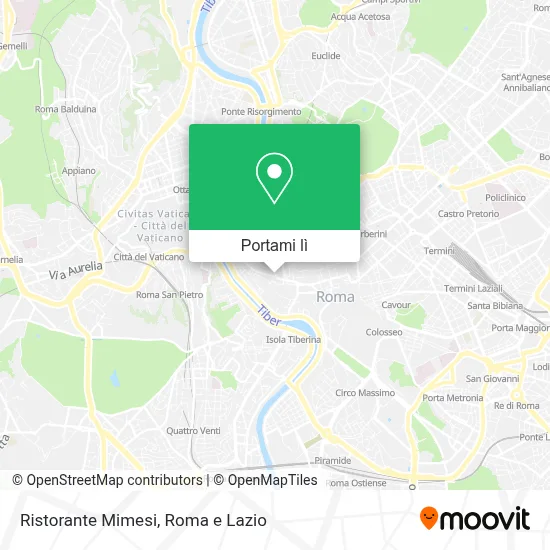 Mappa Ristorante Mimesi