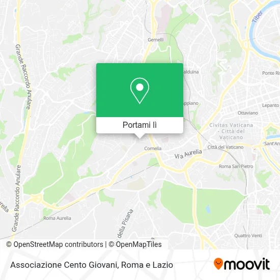 Mappa Associazione Cento Giovani