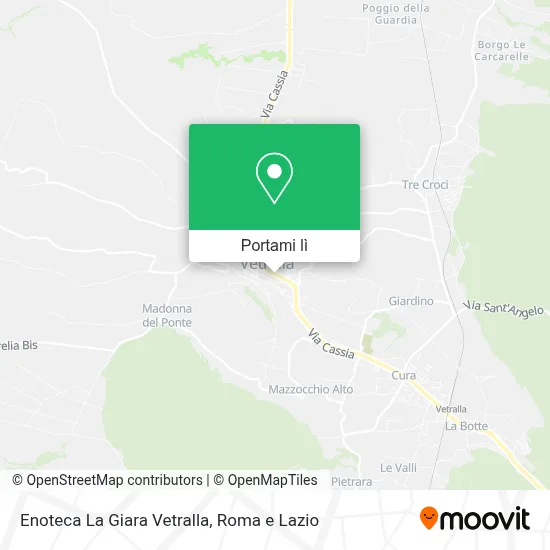 Mappa Enoteca La Giara Vetralla