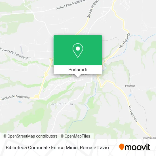 Mappa Biblioteca Comunale Enrico Minio