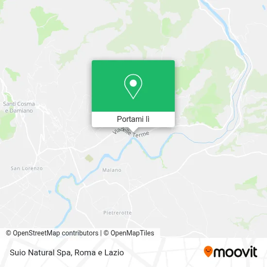Mappa Suio Natural Spa