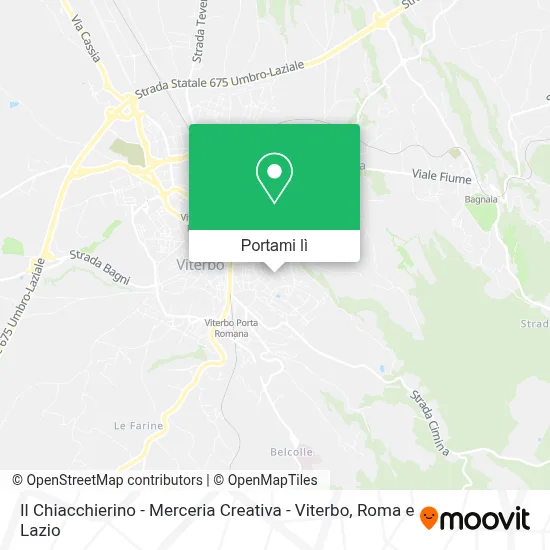 Mappa Il Chiacchierino - Merceria Creativa - Viterbo