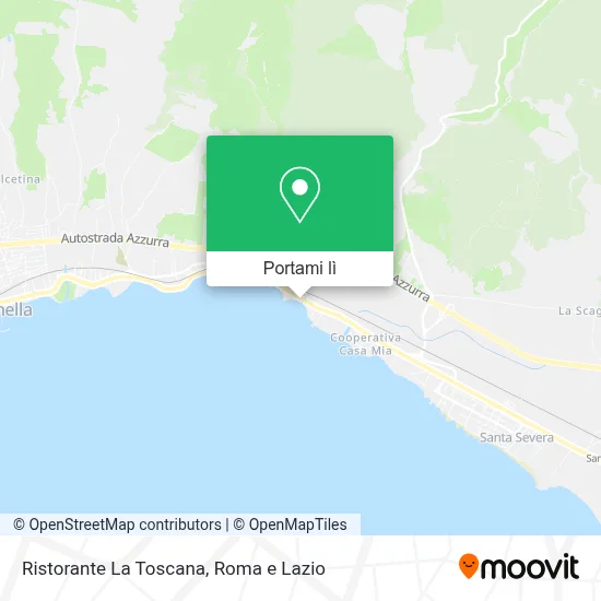 Mappa Ristorante La Toscana