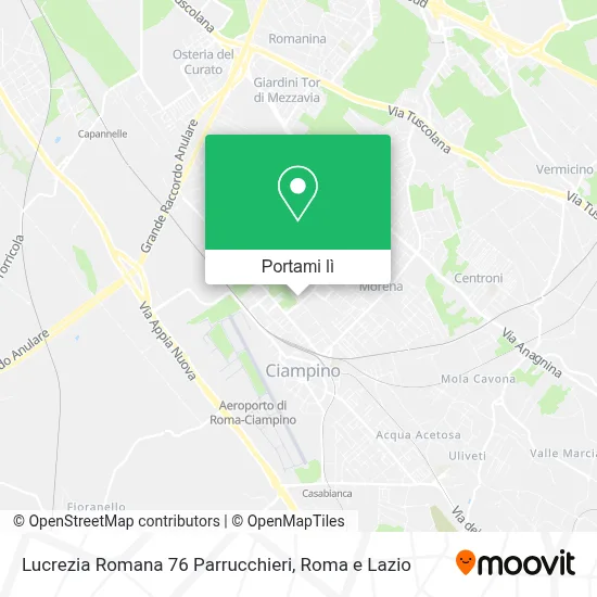 Mappa Lucrezia Romana 76 Parrucchieri