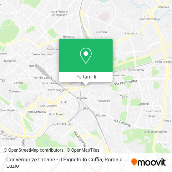 Mappa Convergenze Urbane - Il Pigneto In Cuffia